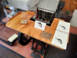 Creasing cards first colour